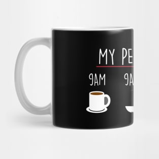 My Perfect Day Coffee Fishing Beer Mug